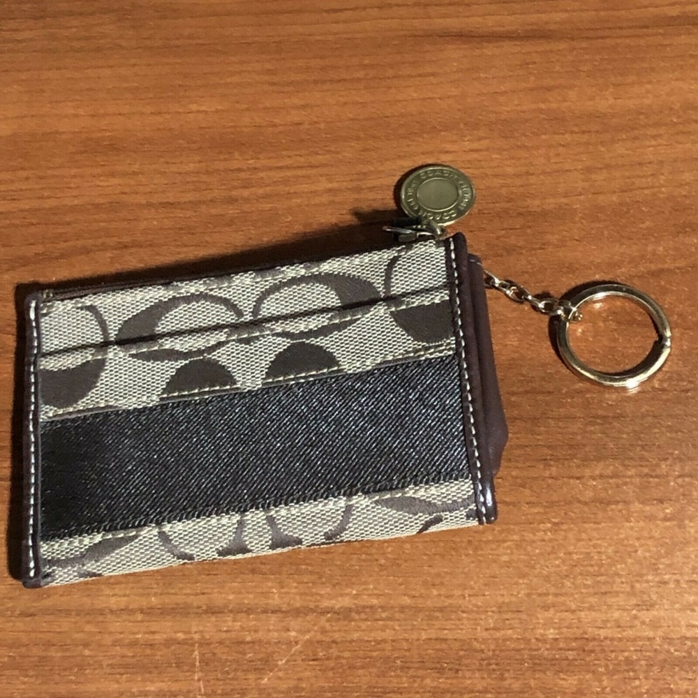 Classic Coach Fabric Coin Purse